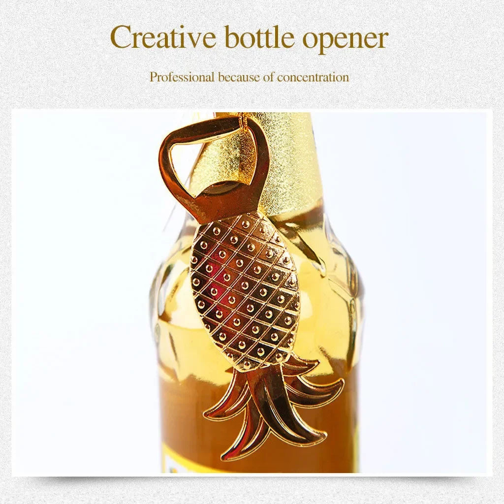 Golden Bottle Opener Pineapple