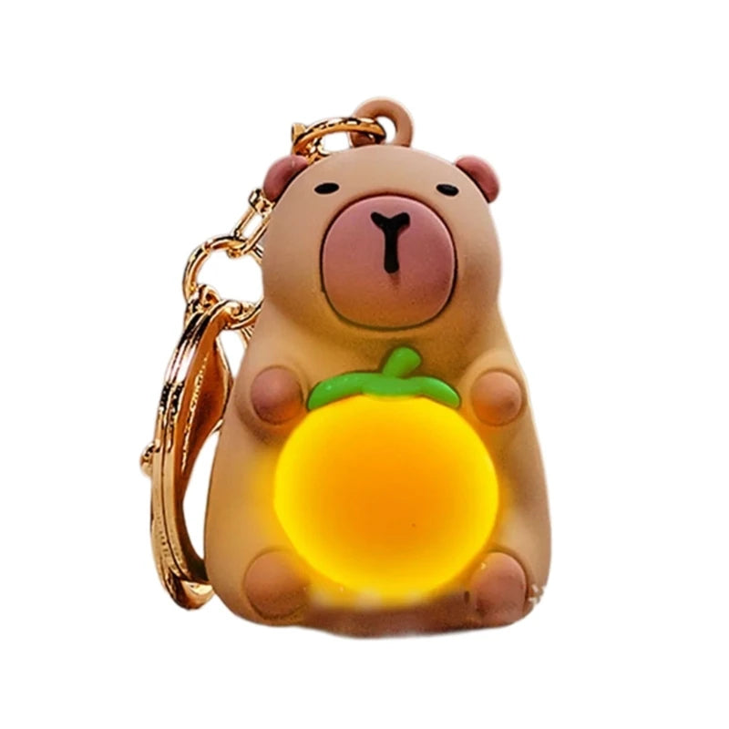 Glowy Capybara Keychain