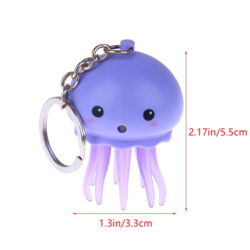 Luminous Sound Jellyfish Keychain