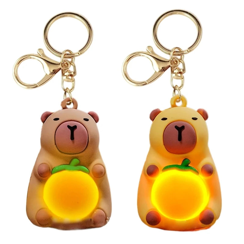 Glowy Capybara Keychain