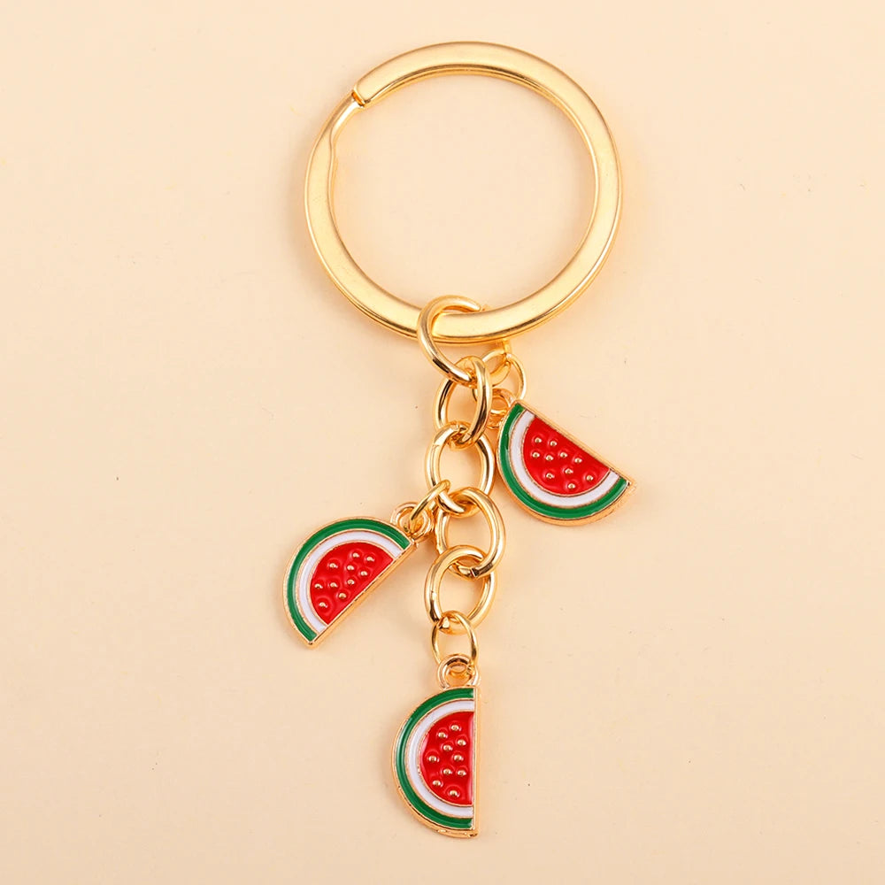 Fruity Alloy Enamel Keychain