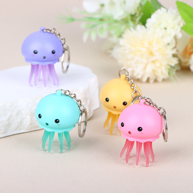 Luminous Sound Jellyfish Keychain