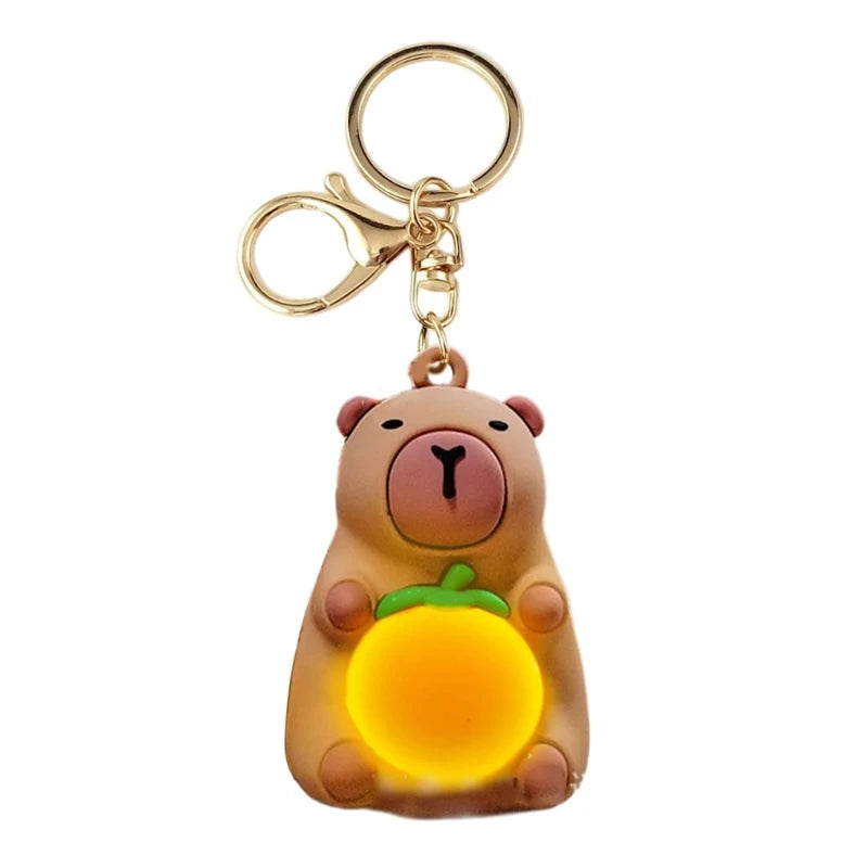 Glowy Capybara Keychain