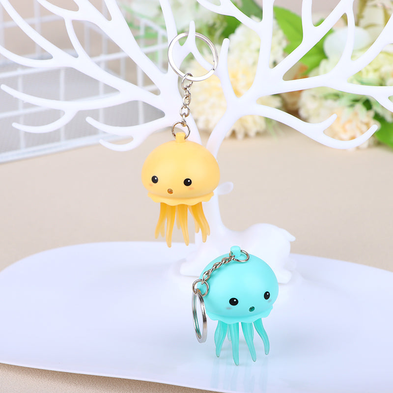 Luminous Sound Jellyfish Keychain