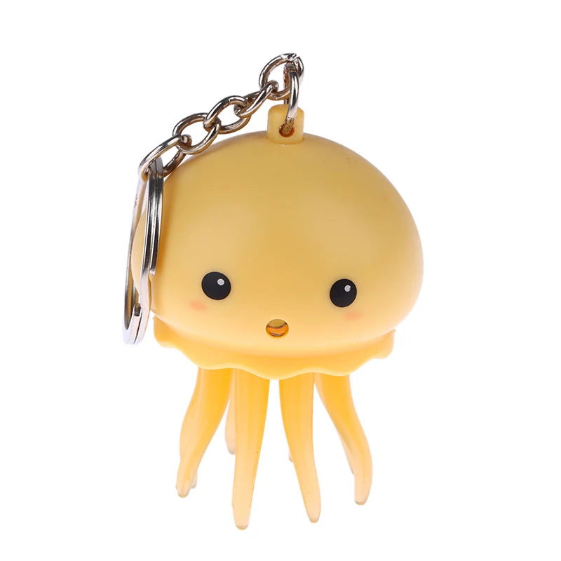 Luminous Sound Jellyfish Keychain