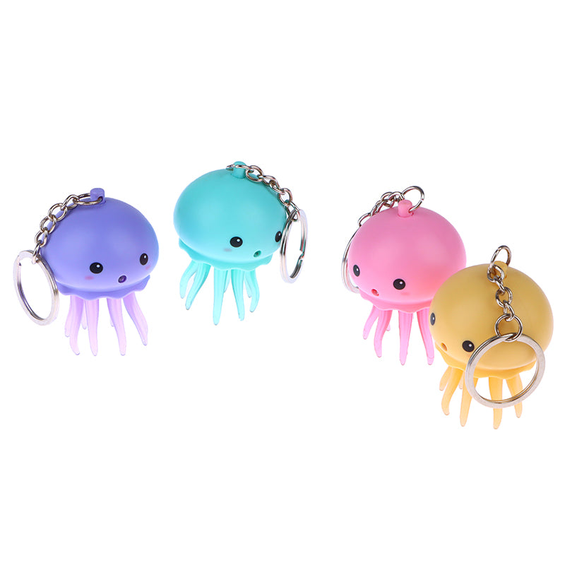 Luminous Sound Jellyfish Keychain