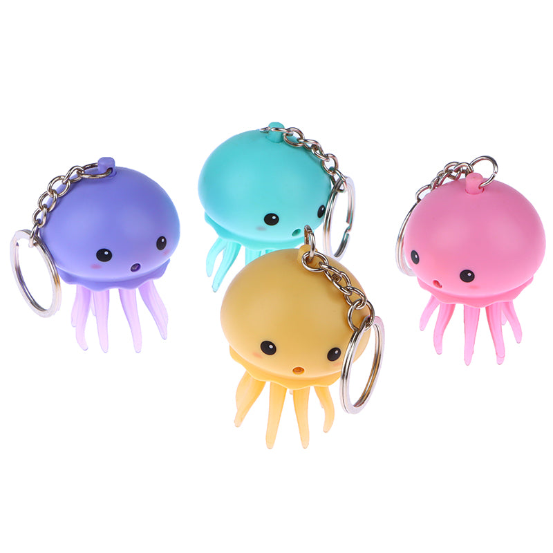 Luminous Sound Jellyfish Keychain