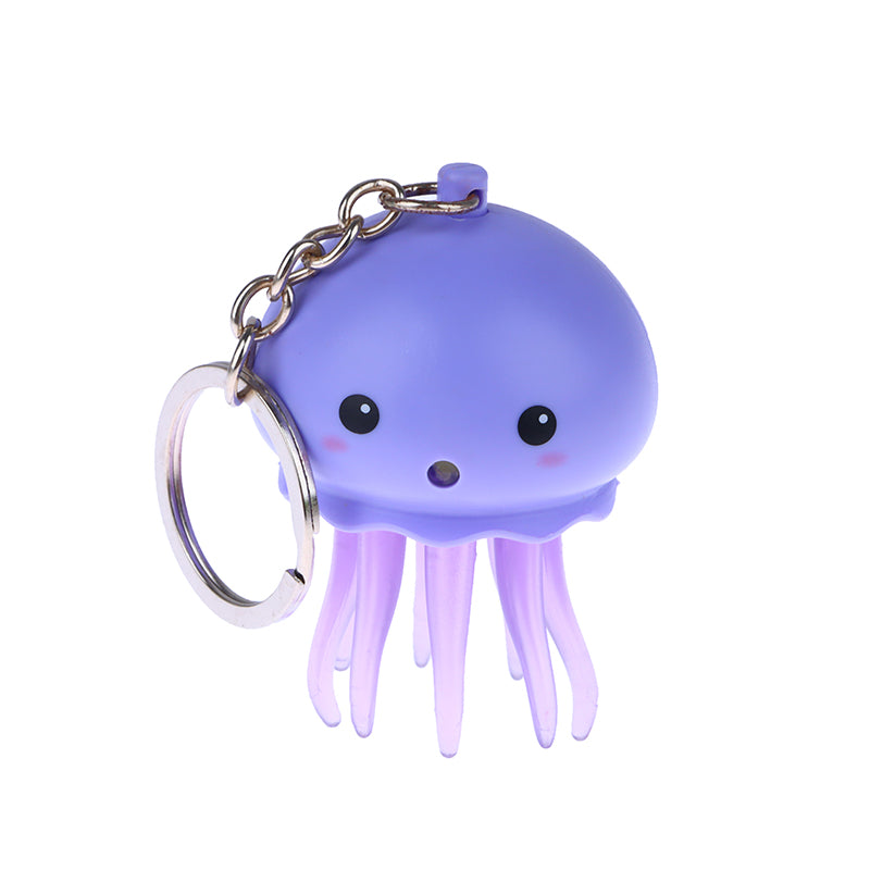 Luminous Sound Jellyfish Keychain