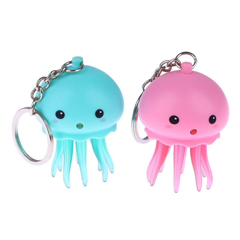 Luminous Sound Jellyfish Keychain