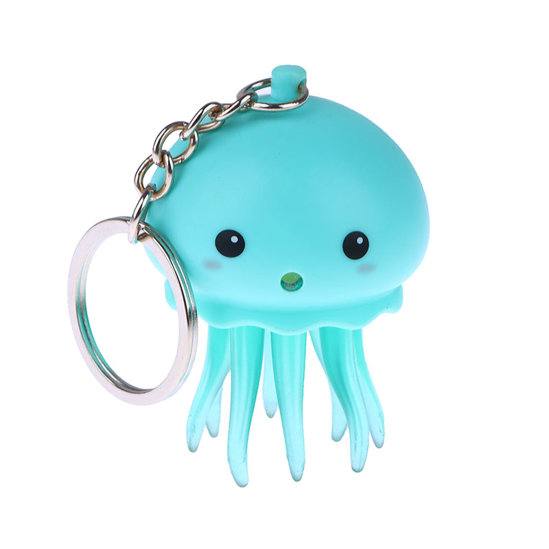 Luminous Sound Jellyfish Keychain