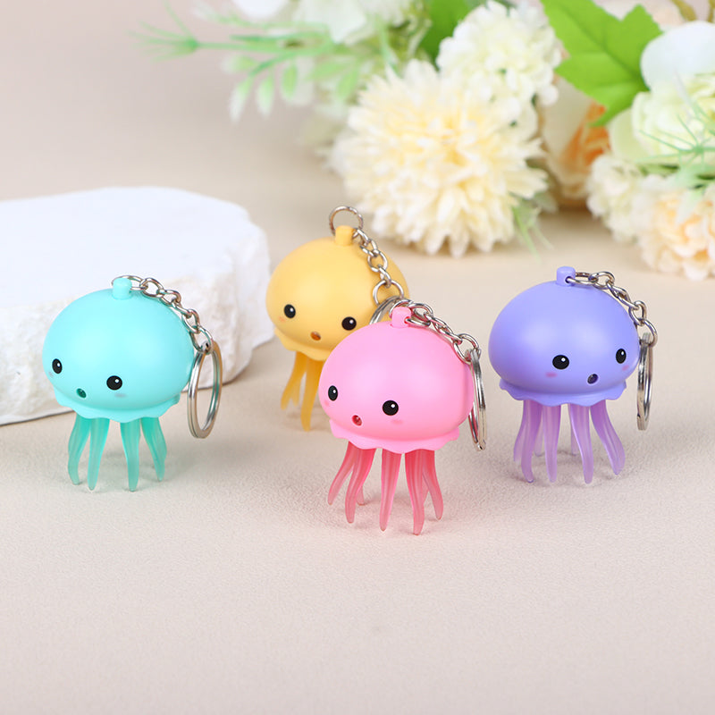 Luminous Sound Jellyfish Keychain