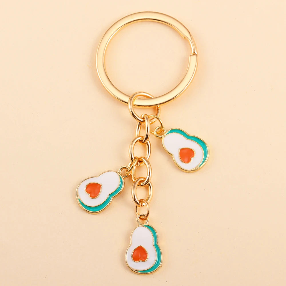 Fruity Alloy Enamel Keychain