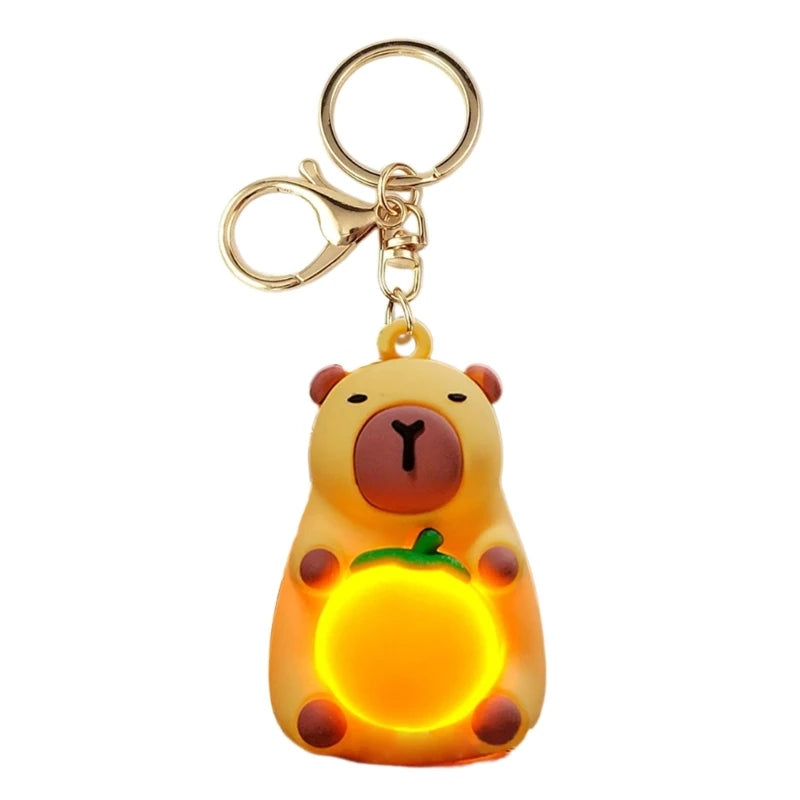 Glowy Capybara Keychain