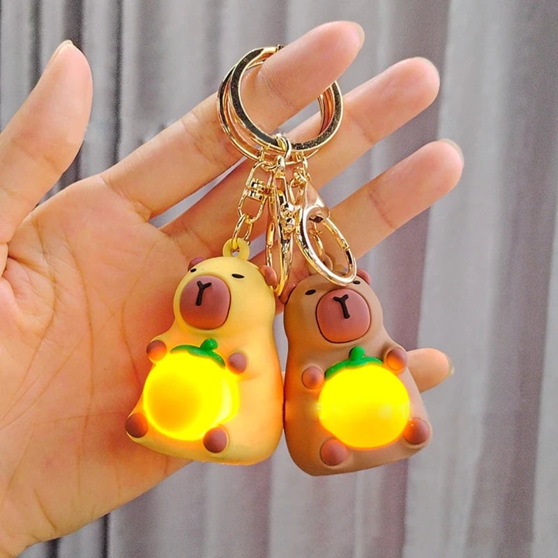 Glowy Capybara Keychain