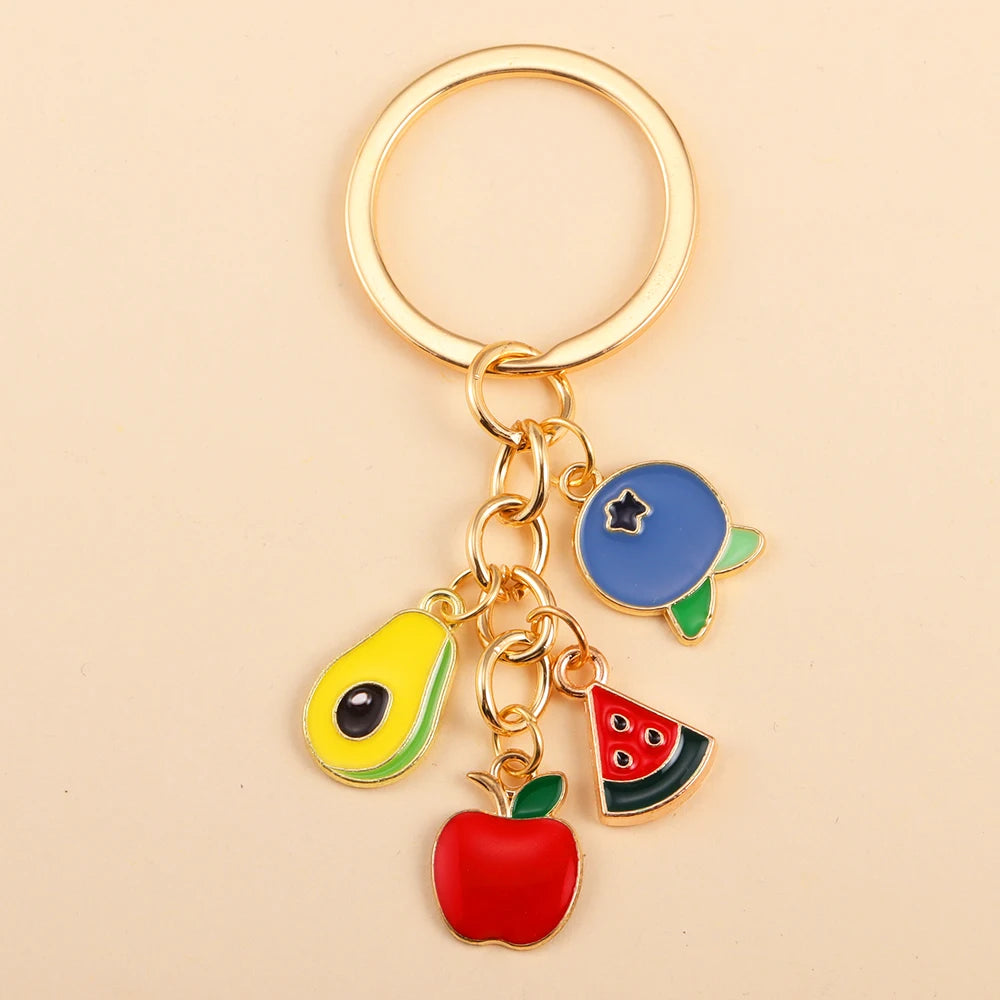 Fruity Alloy Enamel Keychain