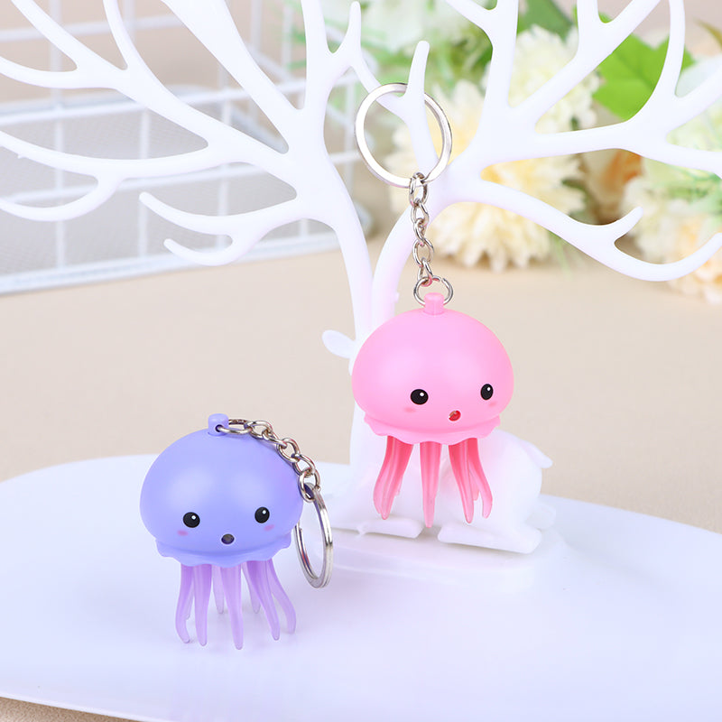 Luminous Sound Jellyfish Keychain