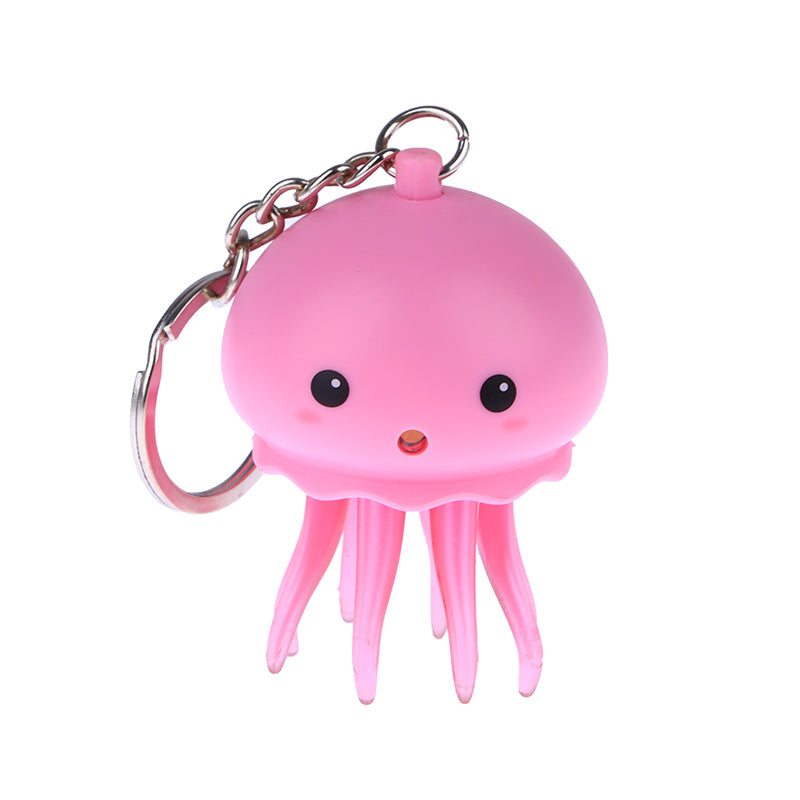 Luminous Sound Jellyfish Keychain